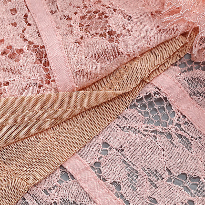  Close-up detail 4 of Lace Corset Gown In Pink