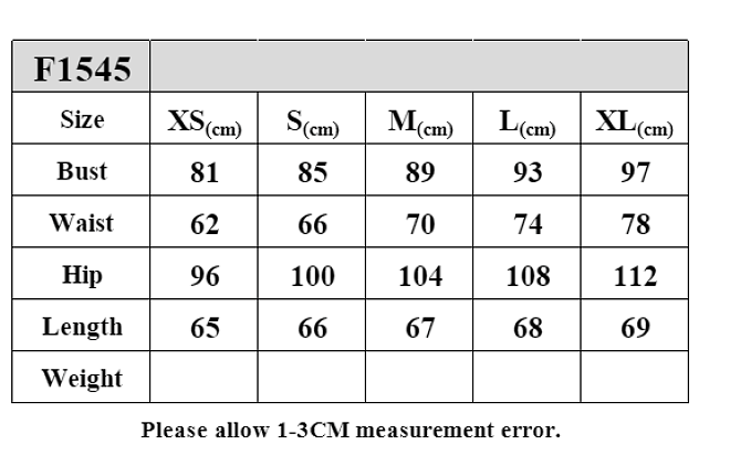 Size guide for Silver Sequin Mini Gown