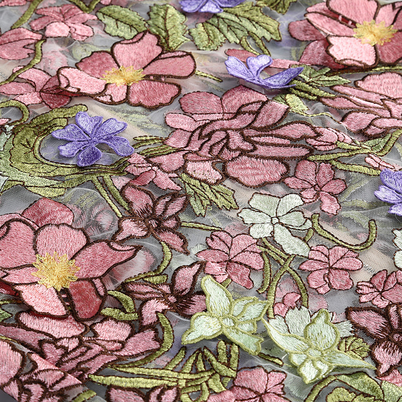  Close-up detail 5 of Floral Strapless Midi Dress