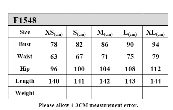 Size guide for Floral One-Shoulder Maxi Dress