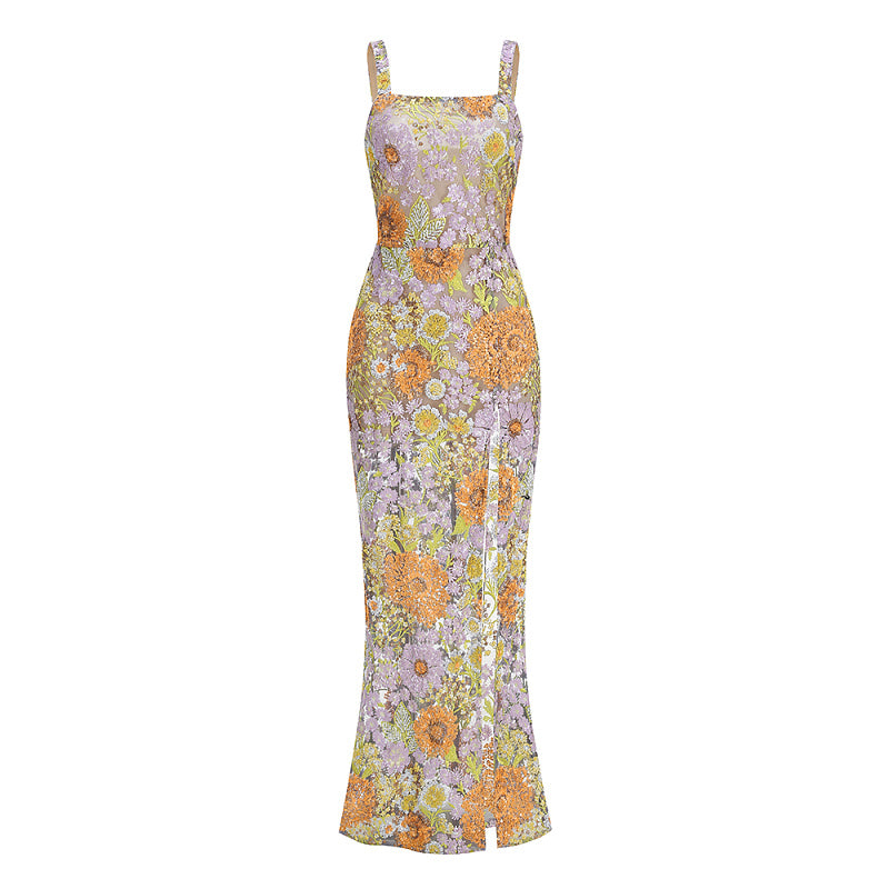 display: Front view of Sequin Party Gown