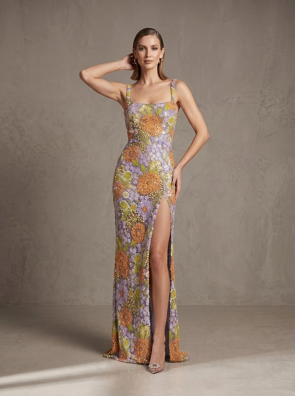 model: Model wearing Sequin Party Gown