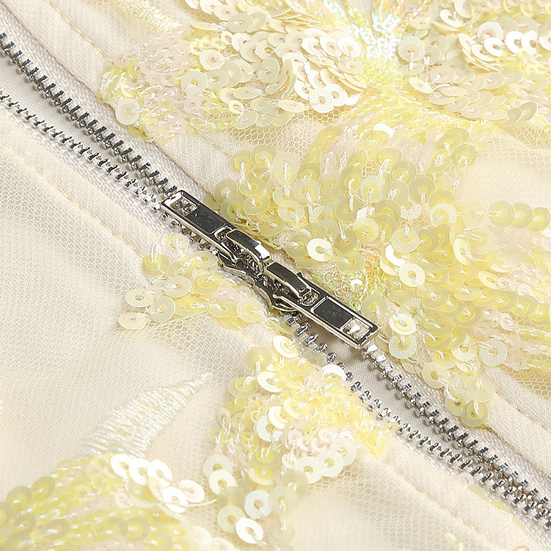  Close-up detail 6 of Embroidered Strapless Gown