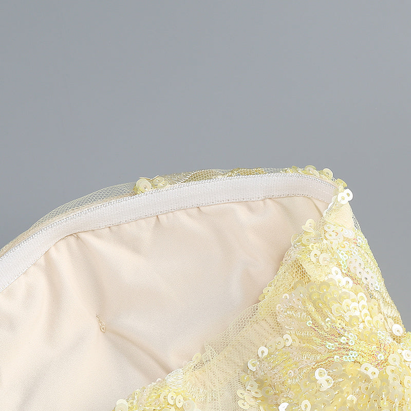  Close-up detail 7 of Embroidered Strapless Gown