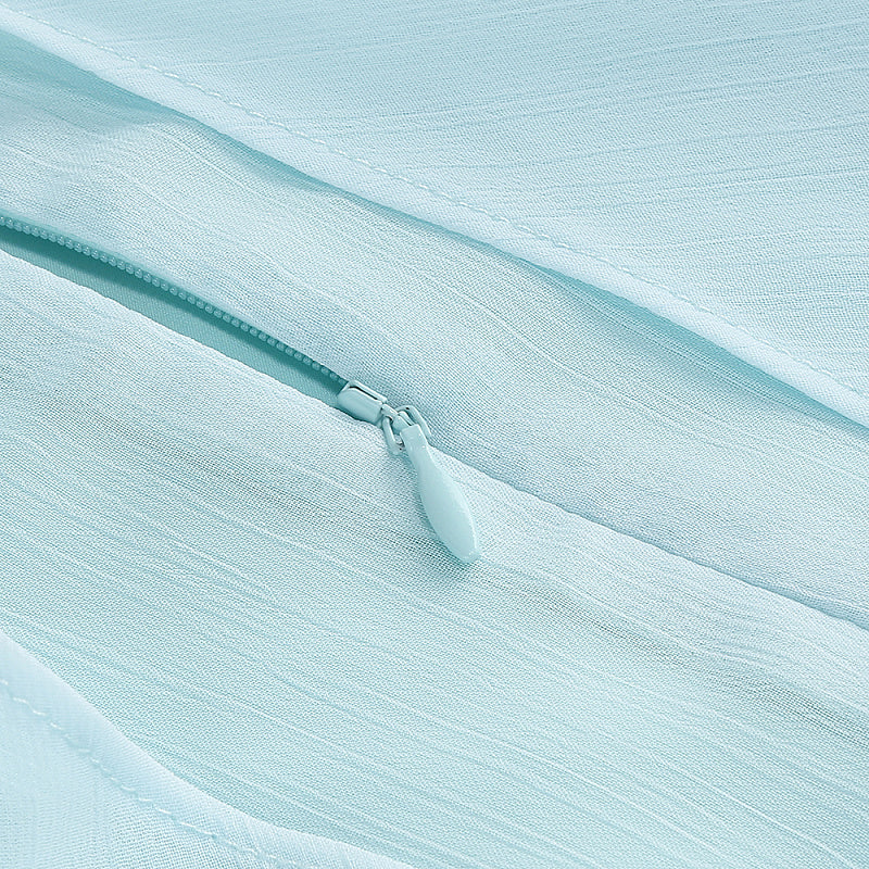 Close-up detail 6 of Sheer Sash Halter Maxi Dress