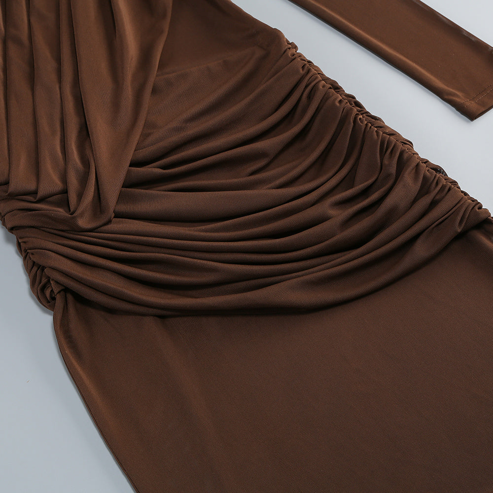  Close-up detail 8 of Off-Shoulder Solid Mini Dress